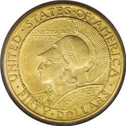 1915-S $50 Panama-Pacific 50 Dollar Round MS62