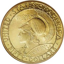 1915-S $50 Panama-Pacific 50 Dollar Round MS64
