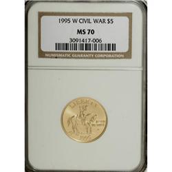 1995-W G$5 Civil War Gold Five Dollar MS70 NGC