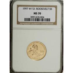 1997-W G$5 Franklin D. Roosevelt Gold Five