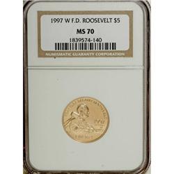 1997-W G$5 Franklin D. Roosevelt Gold Five