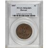 Image 1 : 1847 1C Hawaii Cent MS63 Brown PCGS
