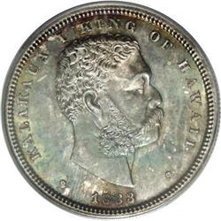 1883 50C Hawaii Half Dollar MS63 PCGS
