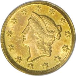 1849-D G$1 MS61 PCGS