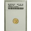 1850-C Gold $1 AU Details ANACS