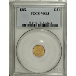 1852 G$1 MS63 PCGS