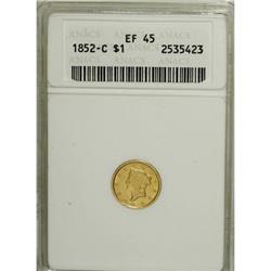 1852-C G$1 XF45 ANACS