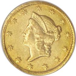 1853-C G$1 AU55 PCGS