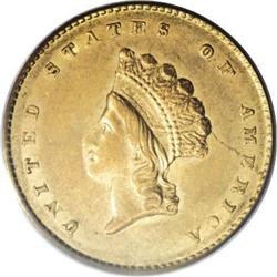 1856-S G$1 Type Two AU55 PCGS