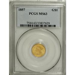 1857 G$1 MS63 PCGS