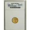 Image 1 : 1857-C Gold $1 AU53 Details ANACS
