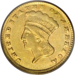 1857-D G$1 AU50 PCGS