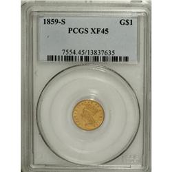 1859-S G$1 XF45 PCGS