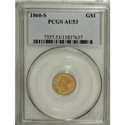 1860-S G$1 AU53 PCGS