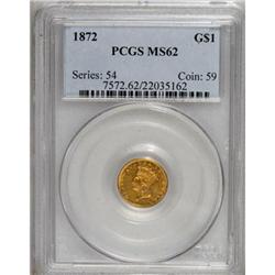 1872 G$1 MS62 PCGS