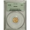 Image 1 : 1878 G$1 MS60 PCGS