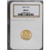 Image 1 : 1854 $2 1/2 MS63 NGC
