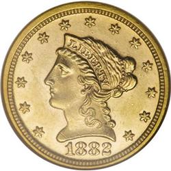 1882 $2 1/2 MS63 CSN