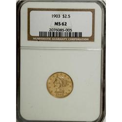 1903 $2 1/2 MS62 NGC