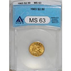 1903 $2 1/2 MS63 ANACS