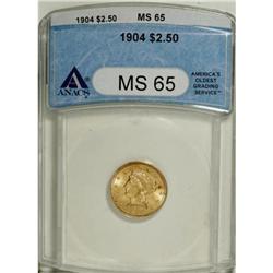 1904 $2 1/2 MS65 ANACS