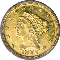 1907 $2 1/2 PR55 PCGS
