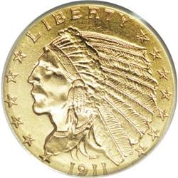1911-D $2 1/2 MS60 ANACS