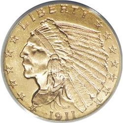 1911-D $2 1/2 MS60 ANACS