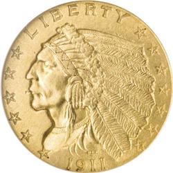 1911-D $2 1/2 MS62 NGC