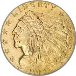 1914-D $2 1/2 MS64 PCGS