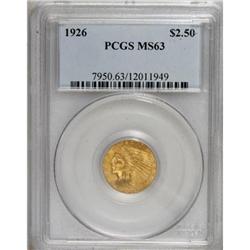 1926 $2 1/2 MS63 PCGS