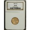 Image 1 : 1854 $3 XF40 NGC