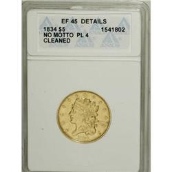 1834[$5] Plain 4 ANACS XF45 Details