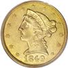 Image 1 : 1849-C $5 AU58 PCGS