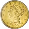 Image 1 : 1852 $5 MS62 PCGS