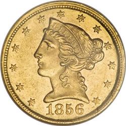 1856-C $5 MS61 NGC