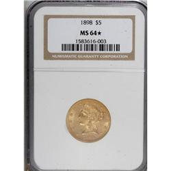 1898 $5 MS64 Star NGC