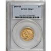 Image 1 : 1909-D $5 MS62 PCGS