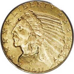 1911 $5 MS64 PCGS