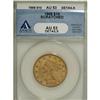1868 $10 AU53 Details ANACS