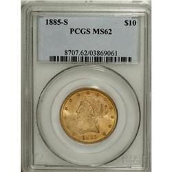 1885-S $10 MS62 PCGS