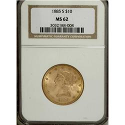 1885-S $10 MS62 NGC