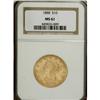Image 1 : 1888 $10 MS61 NGC