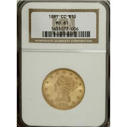 1891-CC $10 MS61 NGC