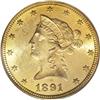 Image 1 : 1891-CC $10 MS63 PCGS