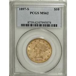1897-S $10 MS62 PCGS