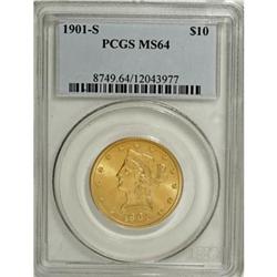 1901-S $10 MS64 PCGS