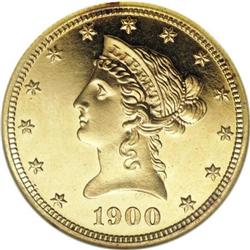 1900 $10 PR61 Cameo NGC