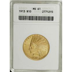 1913 $10 MS61 ANACS