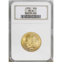 1932 $10 MS64 NGC